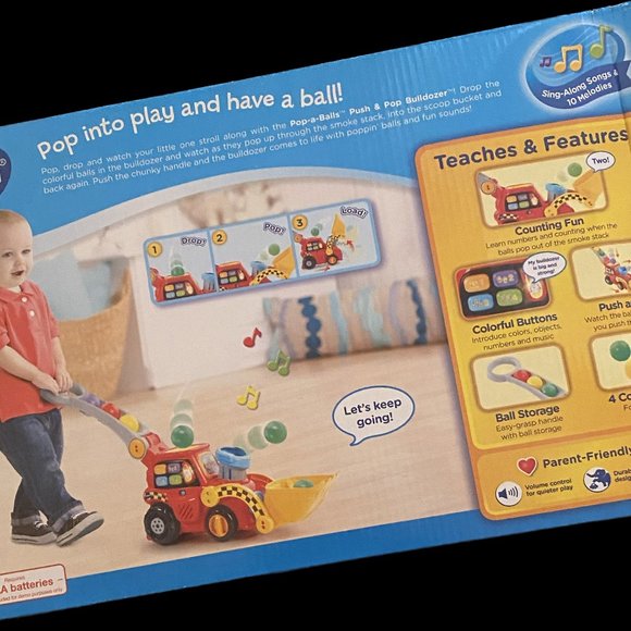 Vtech Pop-a-balls Push & Pop Bulldozer - Picture 2 of 4